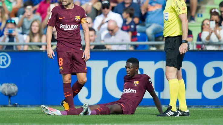 برشلونة يلجأ "للطبيب المعجزة" لعلاج ديبملي سريعا