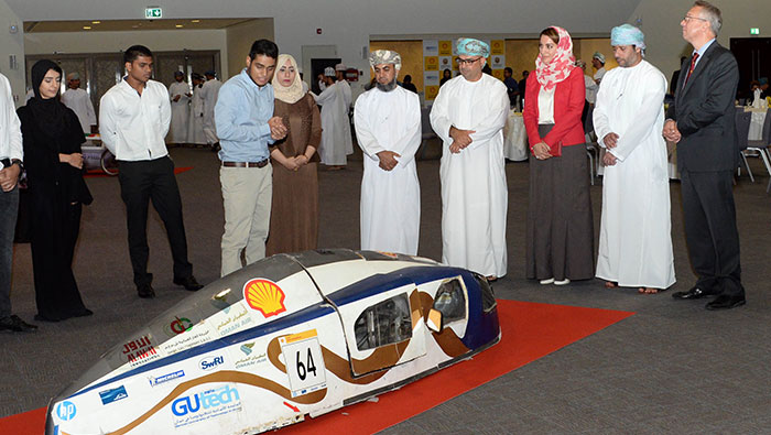 Omani student participants at Shell Eco-marathon Asia 2017 honoured