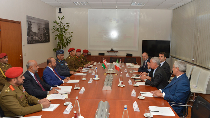 Oman's Defence Minister in Italy; visits air force chopper manufacturer