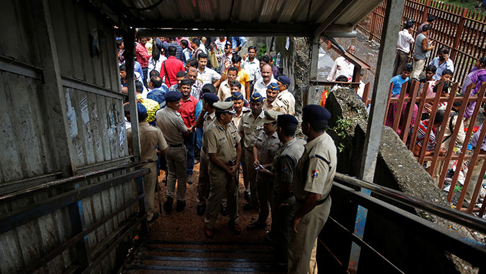 Stampede in India's financial capital Mumbai kills at least 22