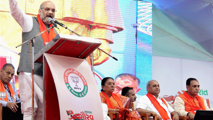 Three generations of Congress insulted Gujarat, says Amit Shah