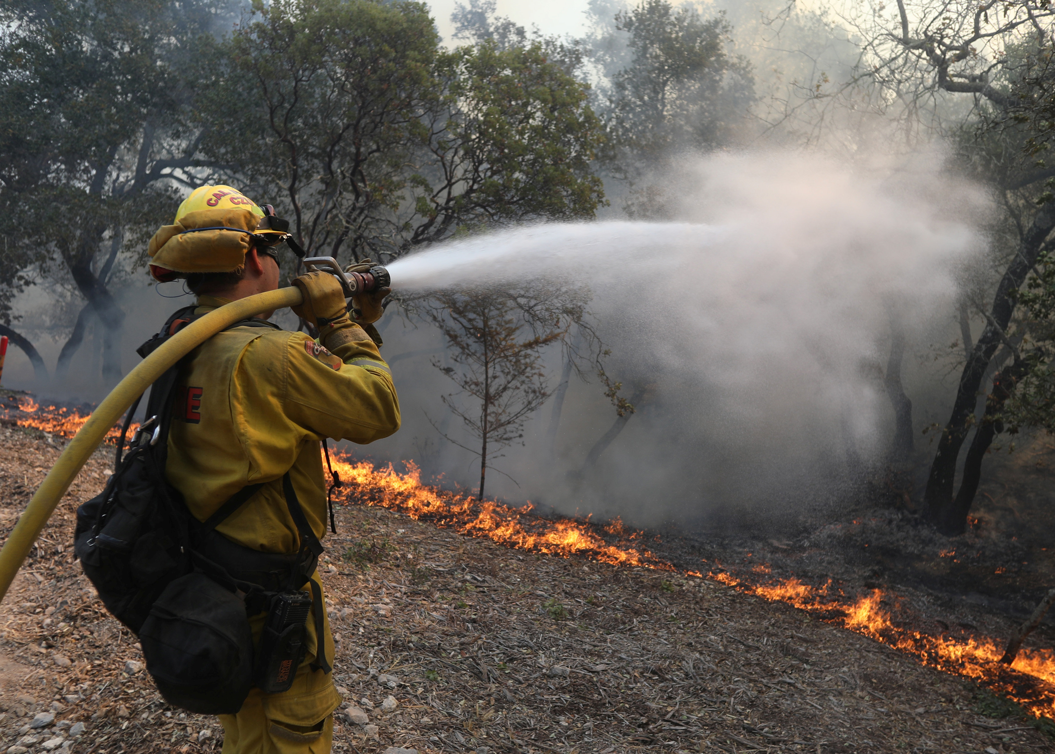 10,000 firefighters battle California 'horror' wildfires, 40 dead in one week