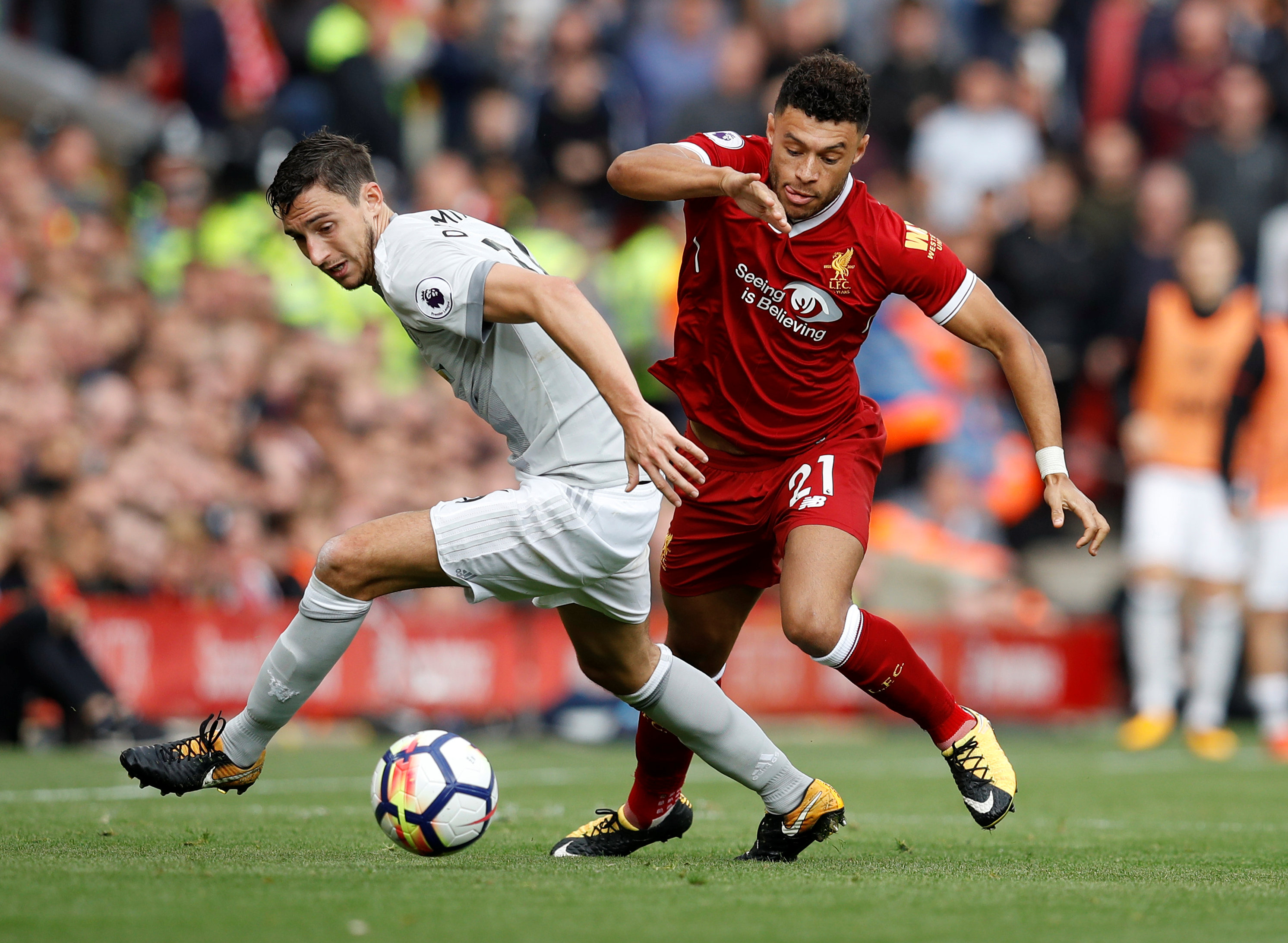 Football: Liverpool's Ox struggling to find his feet