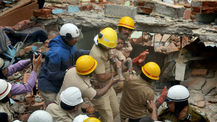 Six killed in building collapse in south Indian state of Karnataka