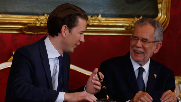 Austrian president tells Kurz to heed European values on coalition
