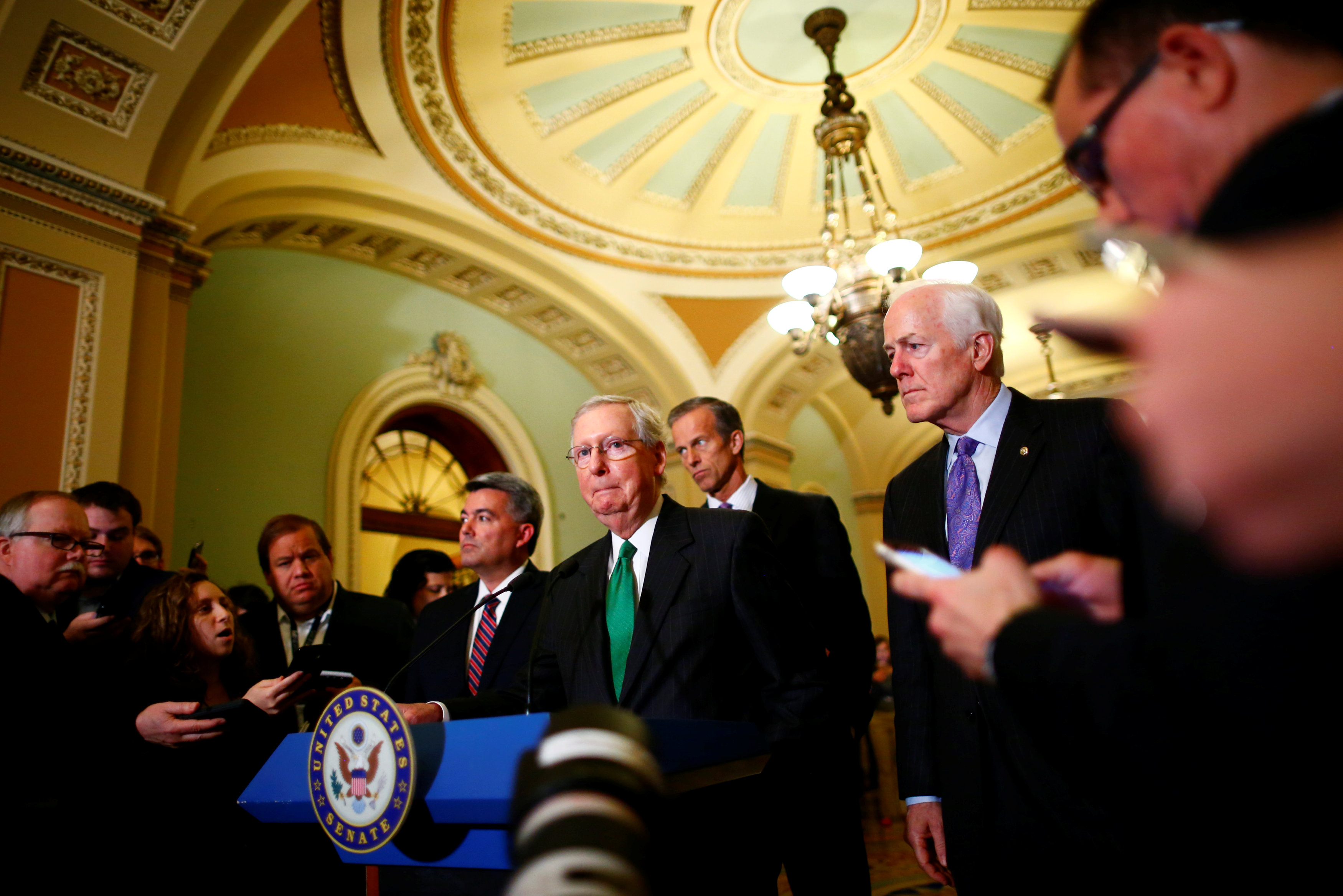 Top U.S. Senate Republican aims for tax bill by year-end