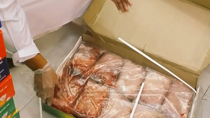 Rotten meat destroyed in Oman