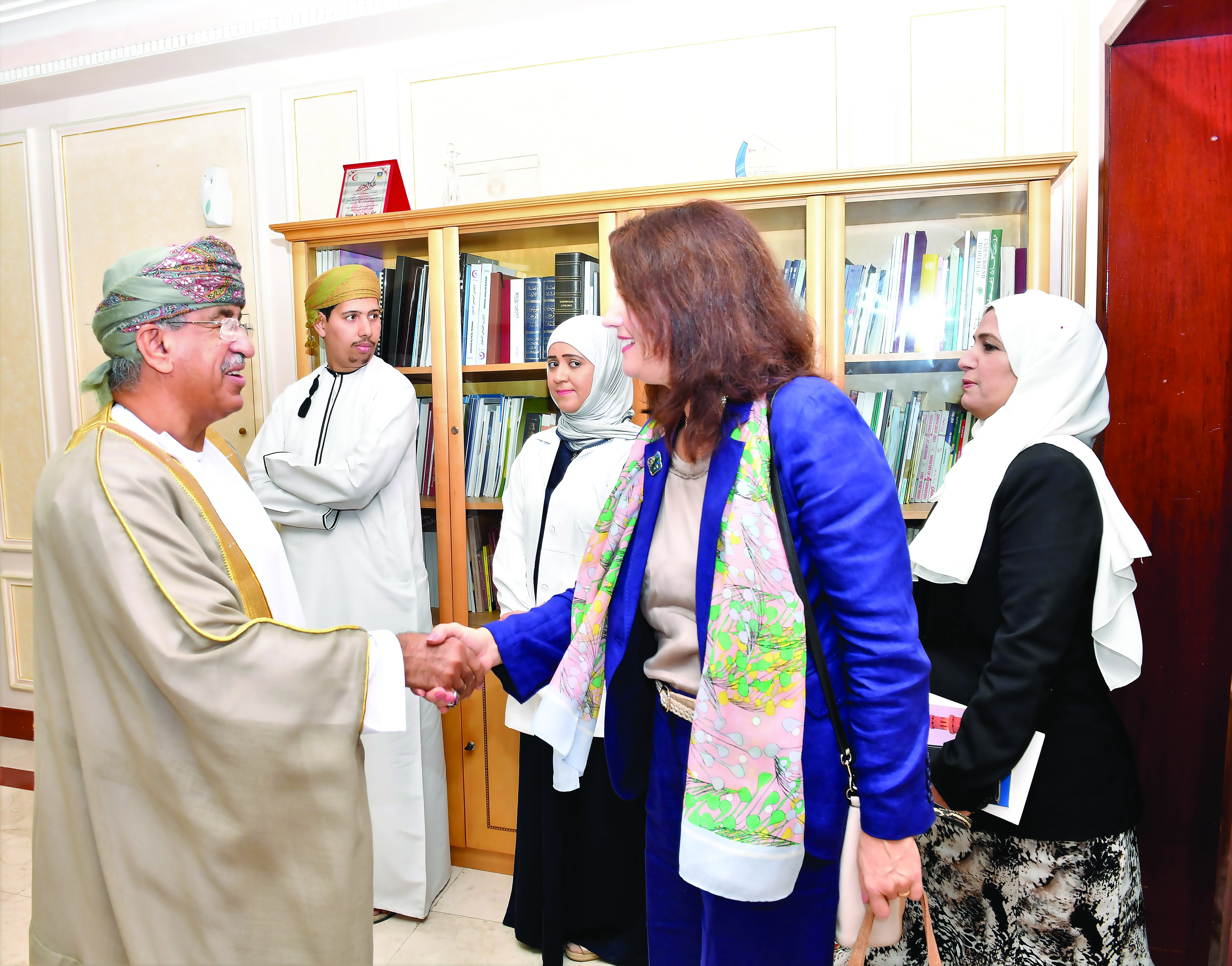 وزير الصحة يستقبل وزيرة التجارة السويدية