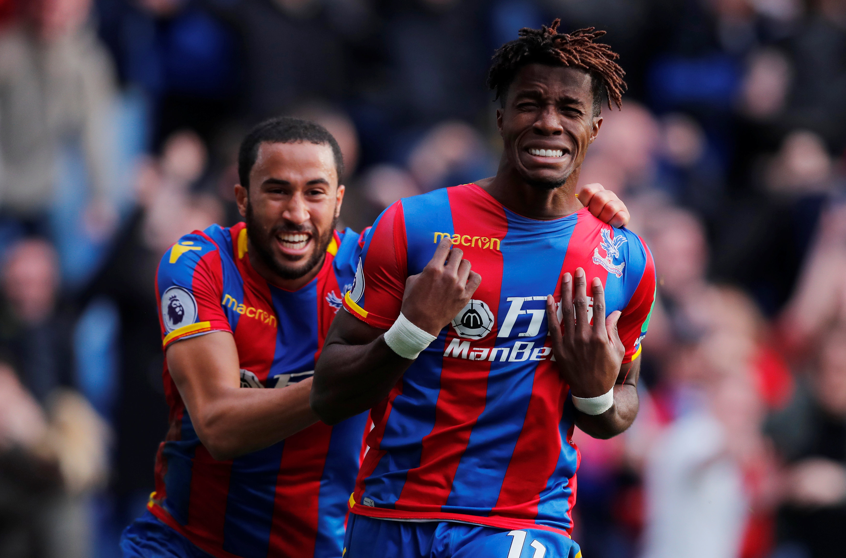 Football: Zaha's last-gasp equaliser salvages draw for Palace against West Ham