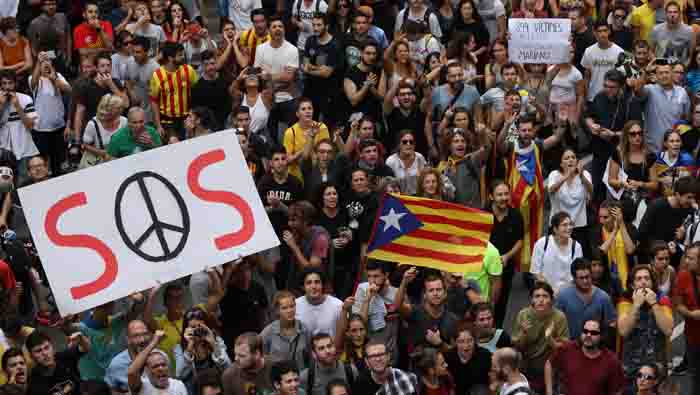 Spain: Metro, roads disrupted in Catalonia pro-independence protest