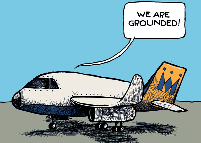 Monarch Airlines grounded