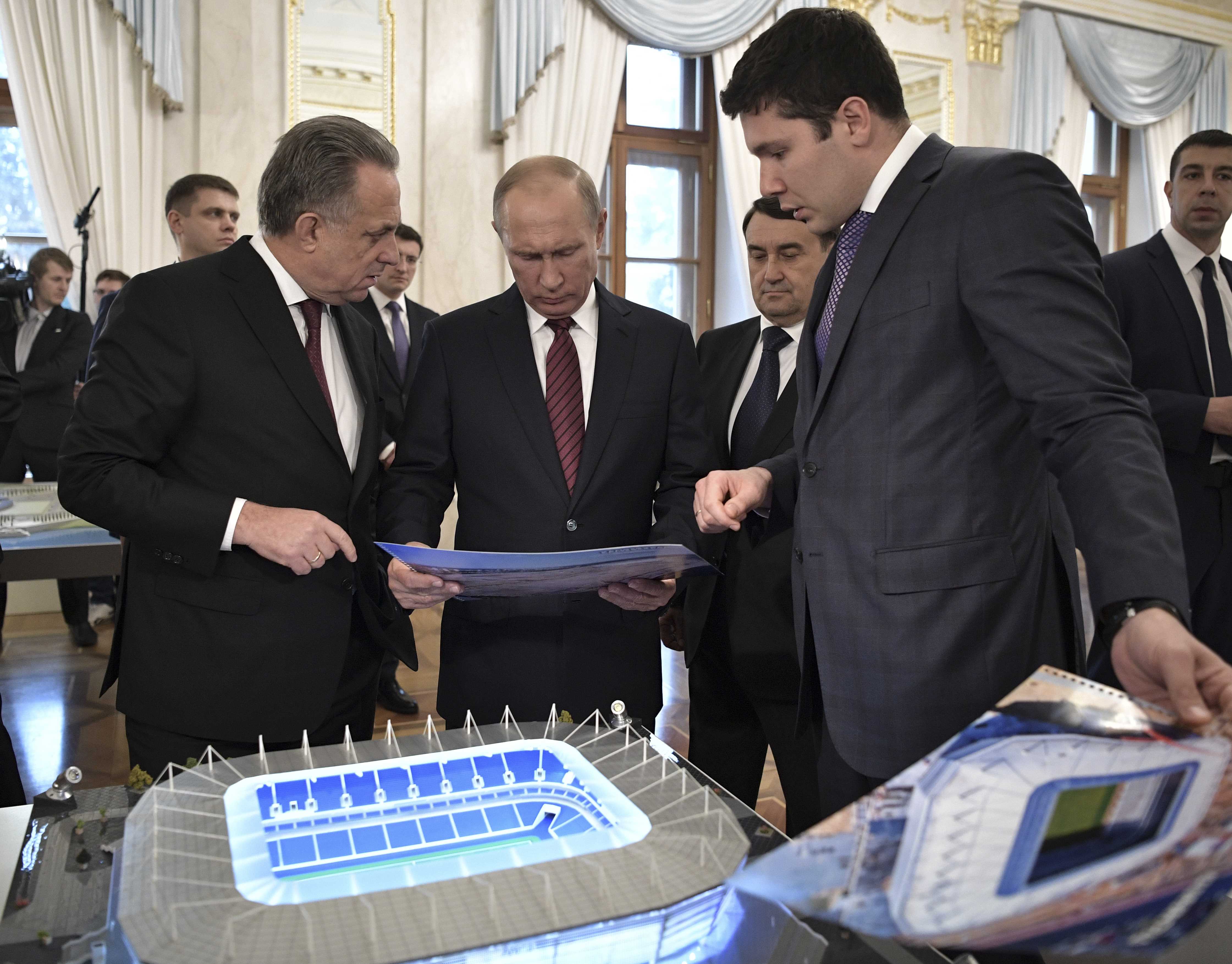 Football: 2018 World Cup venues on track despite delays, says Putin
