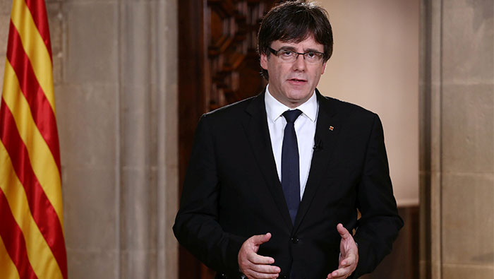 Catalan leader says not afraid of arrest over independence