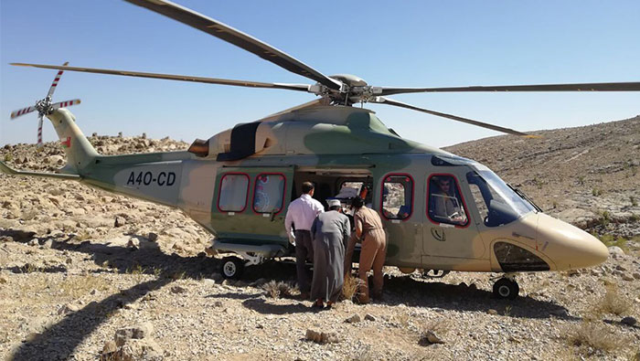 80-year-old man airlifted off mountain in Oman