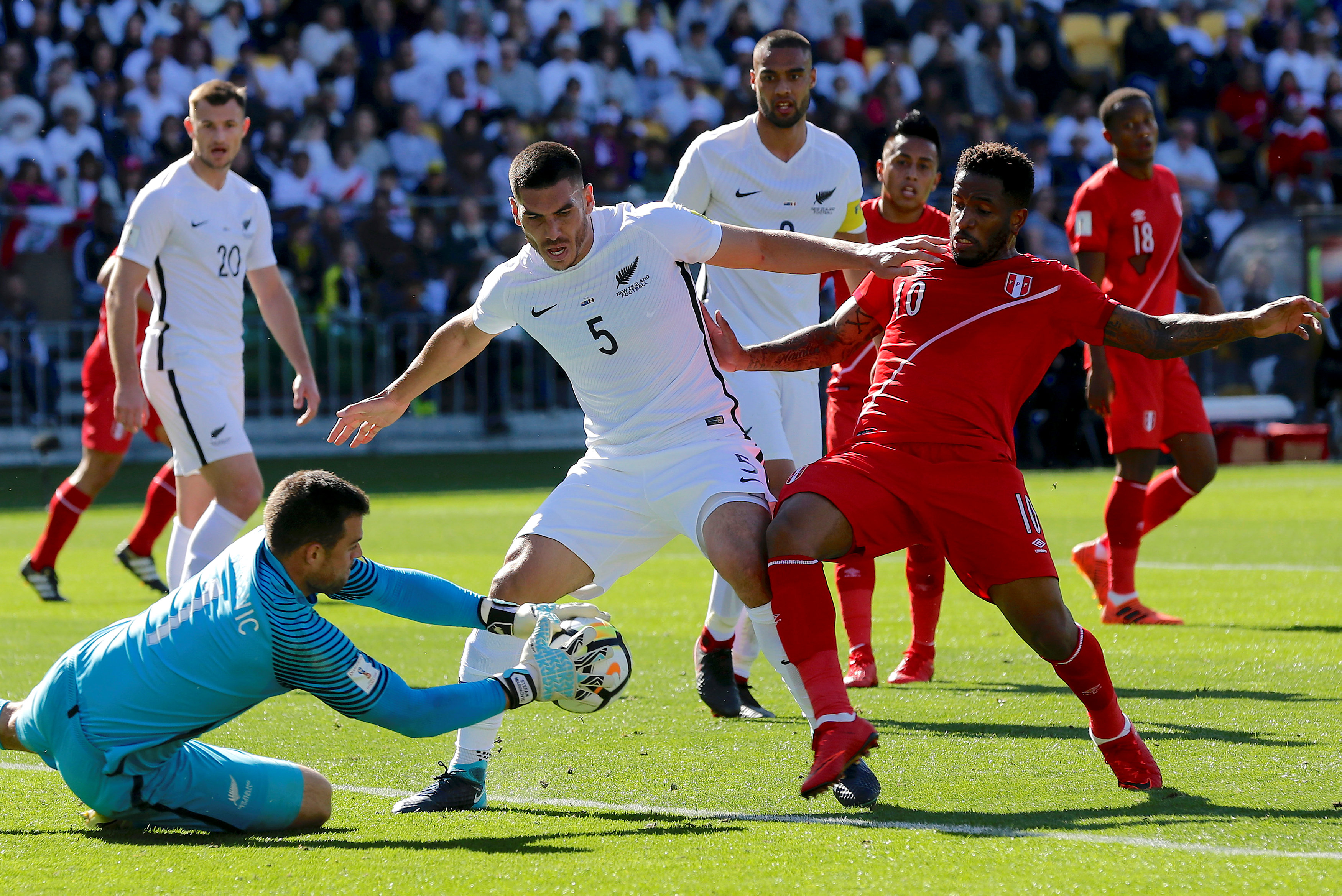 Football: New Zealand and Peru battle to goalless draw in World Cup playoff