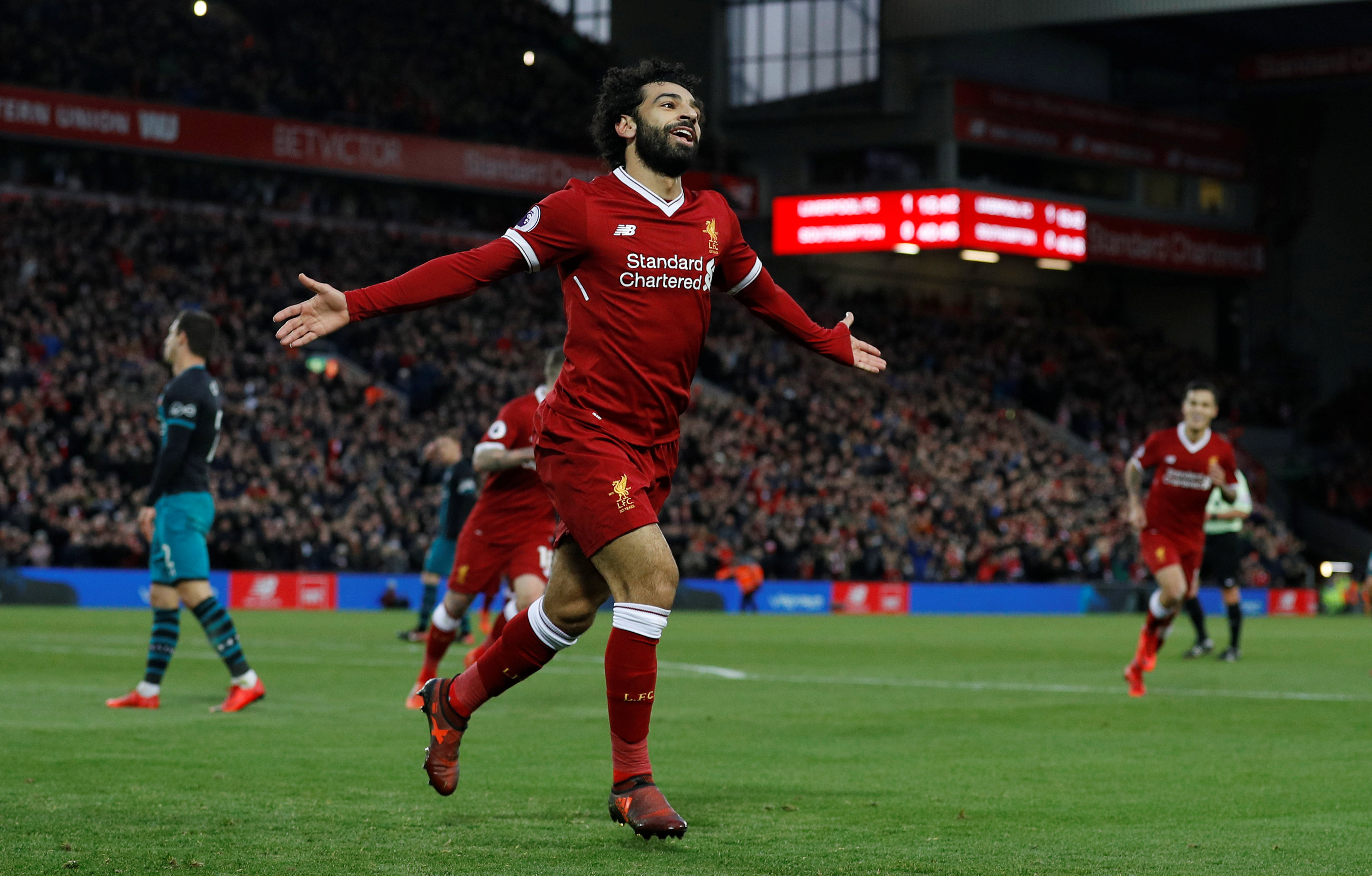 Football: Liverpool rout Southampton as Salah breaks Fowler record
