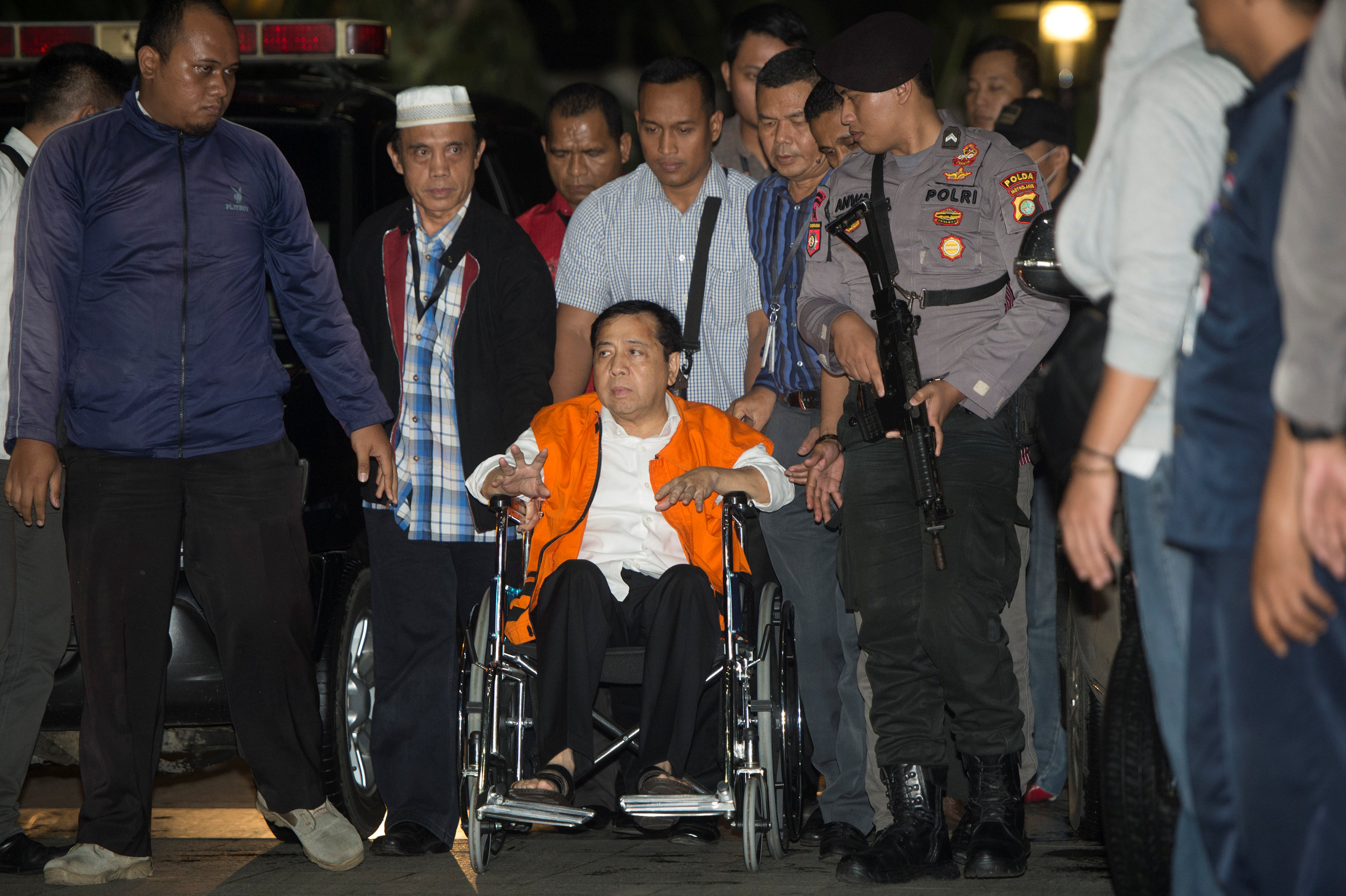 Indonesia takes parliament speaker into custody