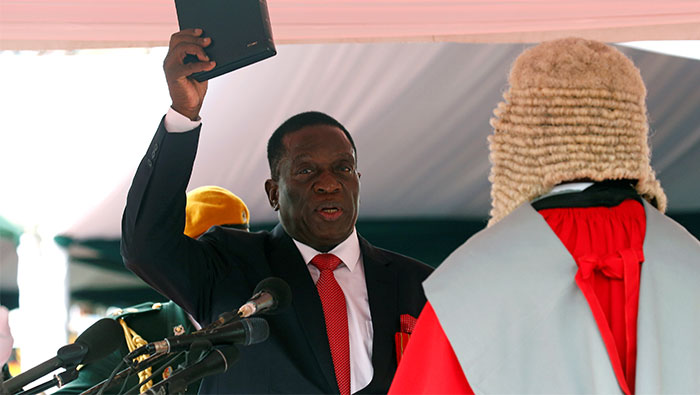 Mnangagwa, the 'Crocodile', sworn in as Zimbabwe president
