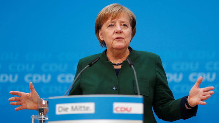 Merkel says world needs stable German government
