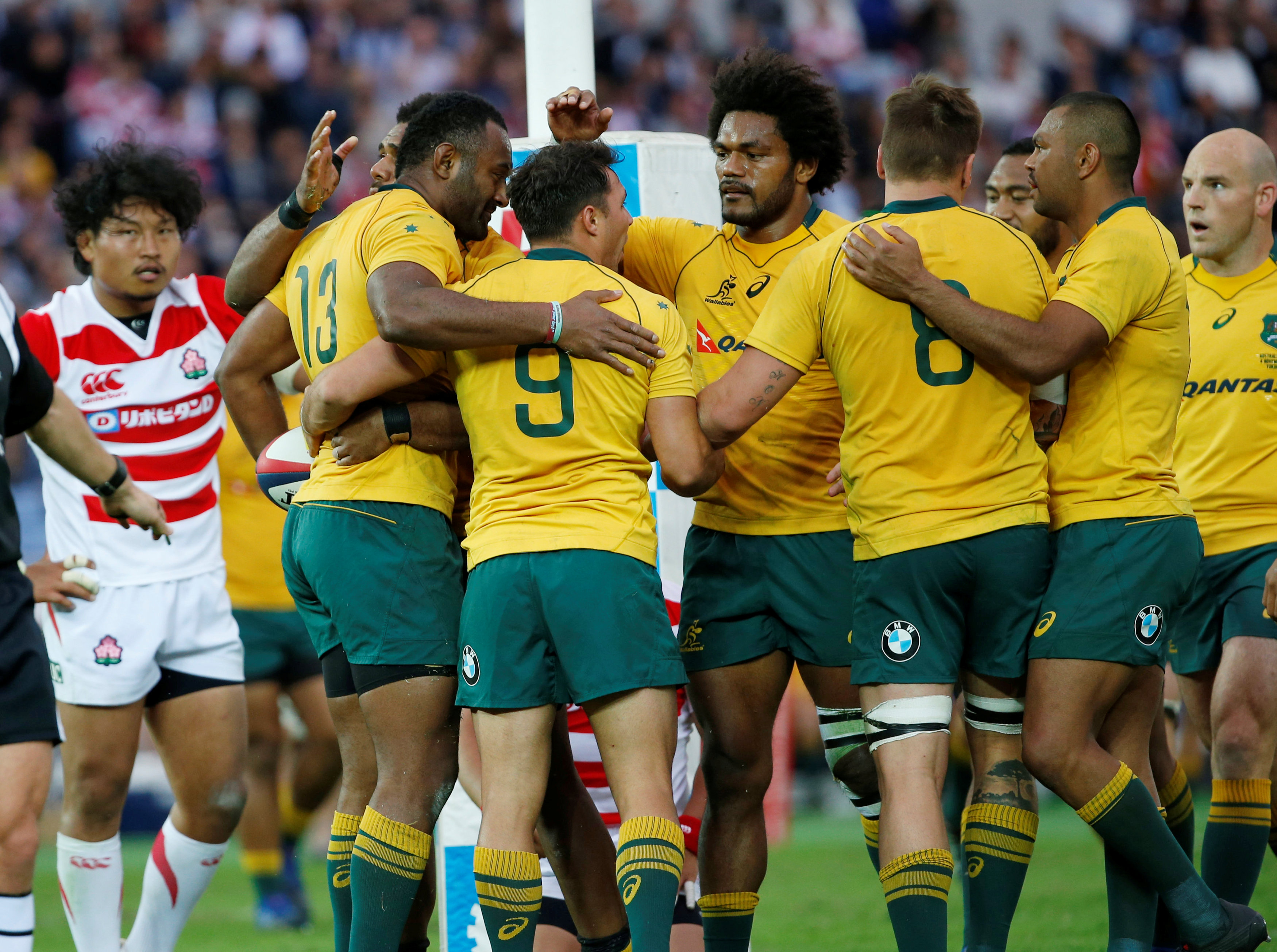 Rugby: Aggressive Australia brush aside Japan in Yokohama