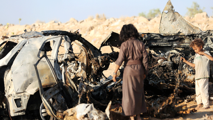 Saudi-led coalition says strike hit a legitimate target in Yemen