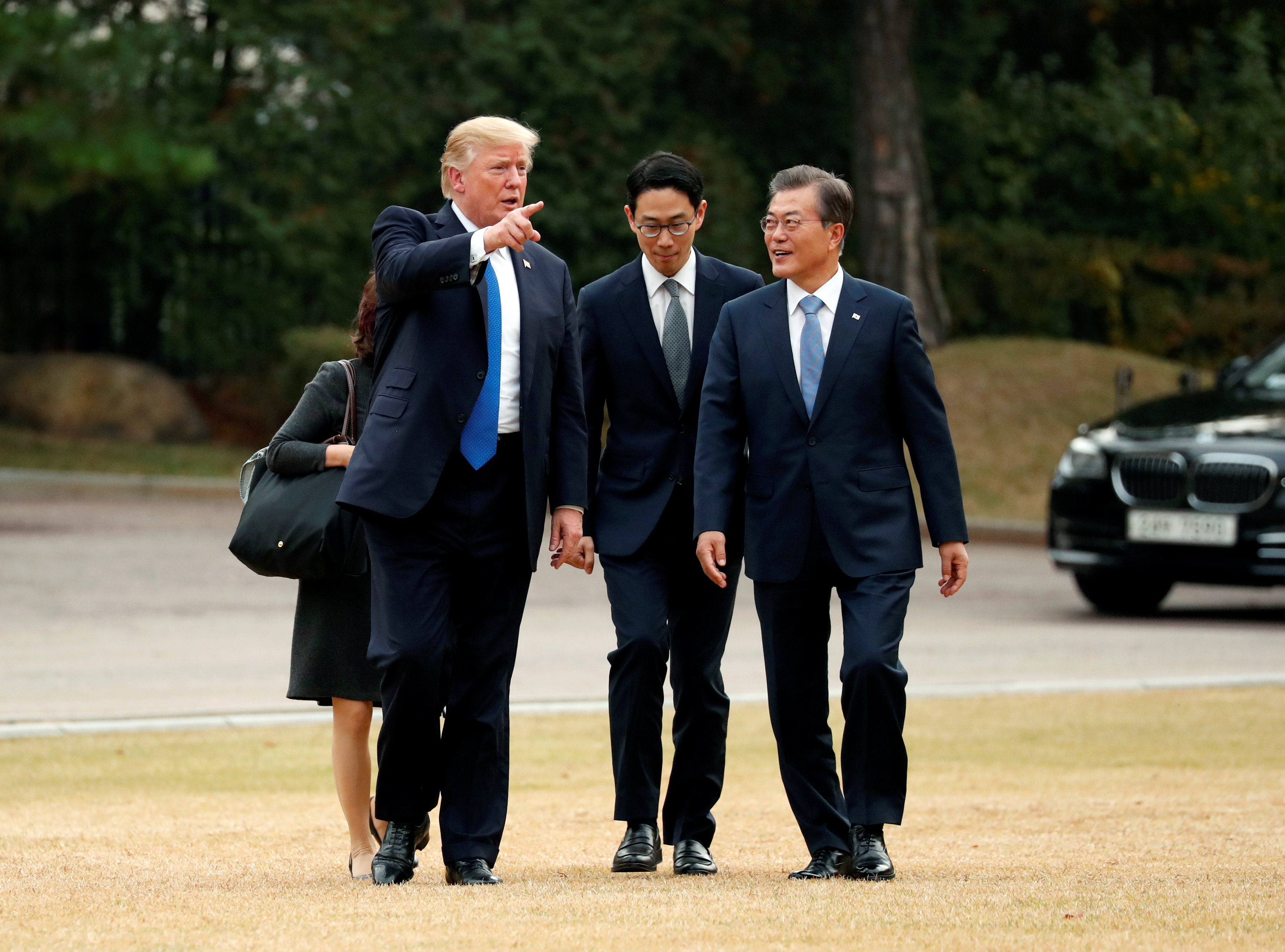 In pictures: U.S. President Donald Trump in South Korea
