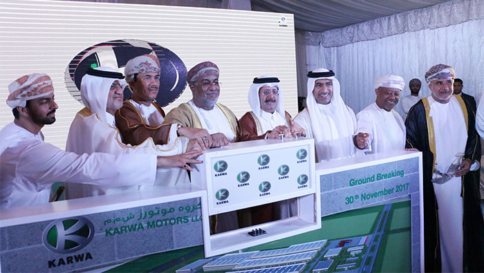 Karwa lays foundation stone for Oman’s first bus assembly project