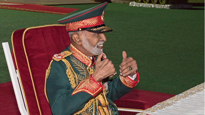 His Majesty the Sultan takes salute on Armed Forces Day