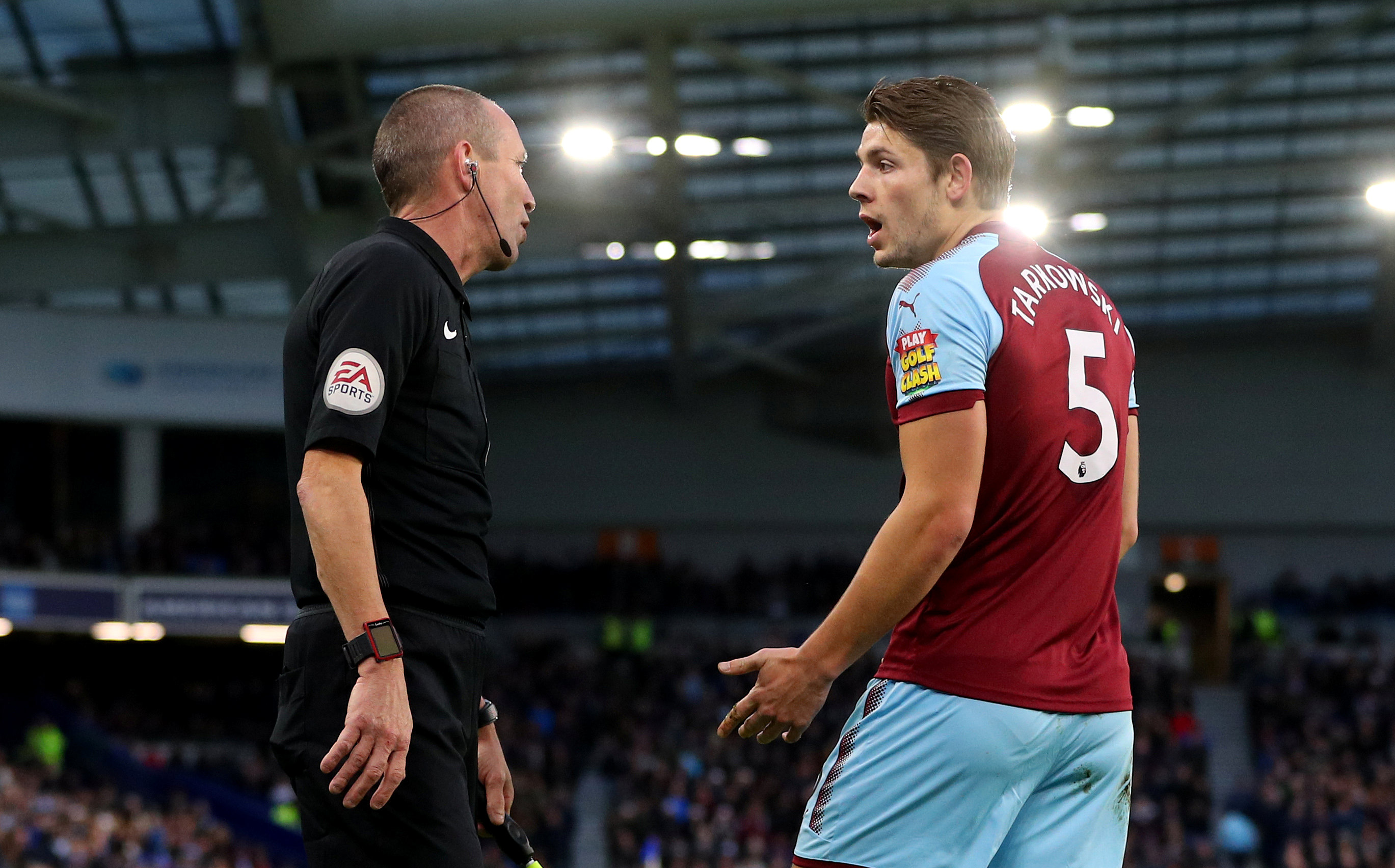 Football: FA charges Burnley's Tarkowski with violent conduct