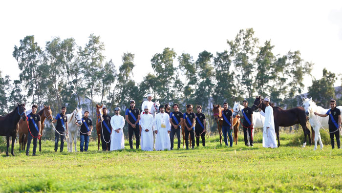 His Majesty gifts SQU students 10 Arabian purebred horses