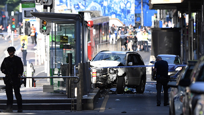 Car ploughs into pedestrians in Australia's Melbourne, up to 14 hurt