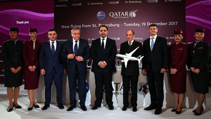 Qatar Airways launches daily direct flights to St. Petersburg