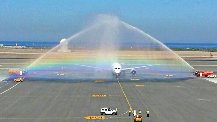 First test flight takes off at new Muscat International Airport