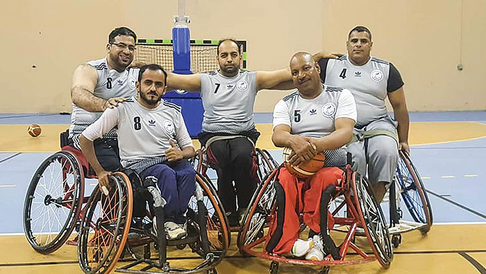 OmanPride: Wheelchair users playing in basketball championship