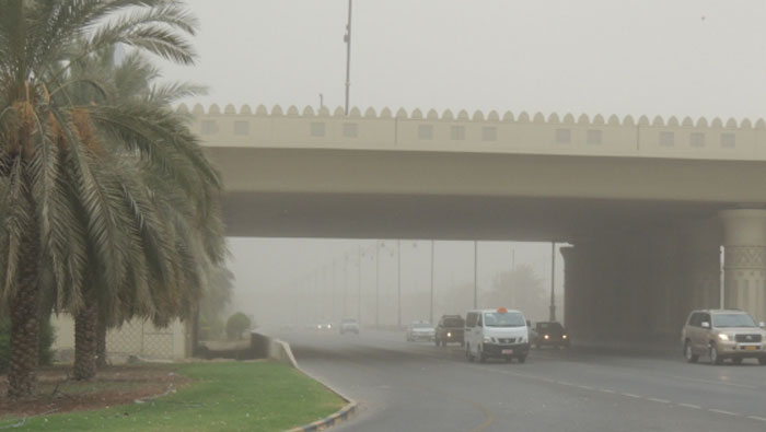 Caution: Strong winds and dust spread across Oman