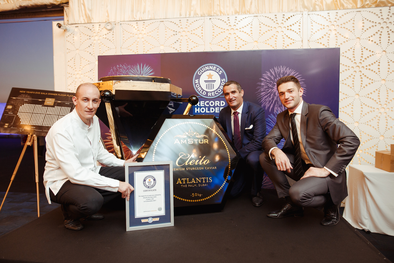 Guiness World Record title for world largest caviar tin broken in Dubai