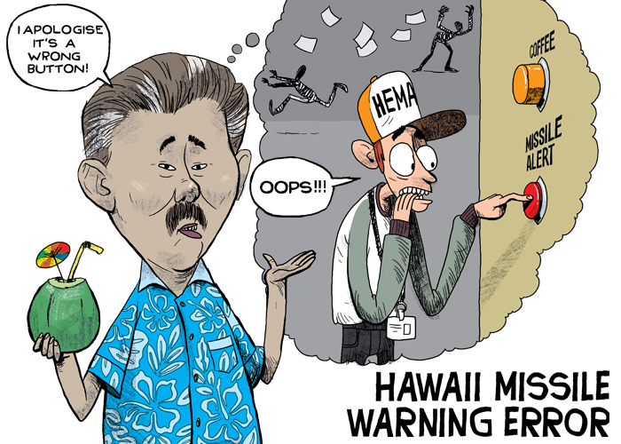 Hawaii sends ballistic missile warning to residents by mistake