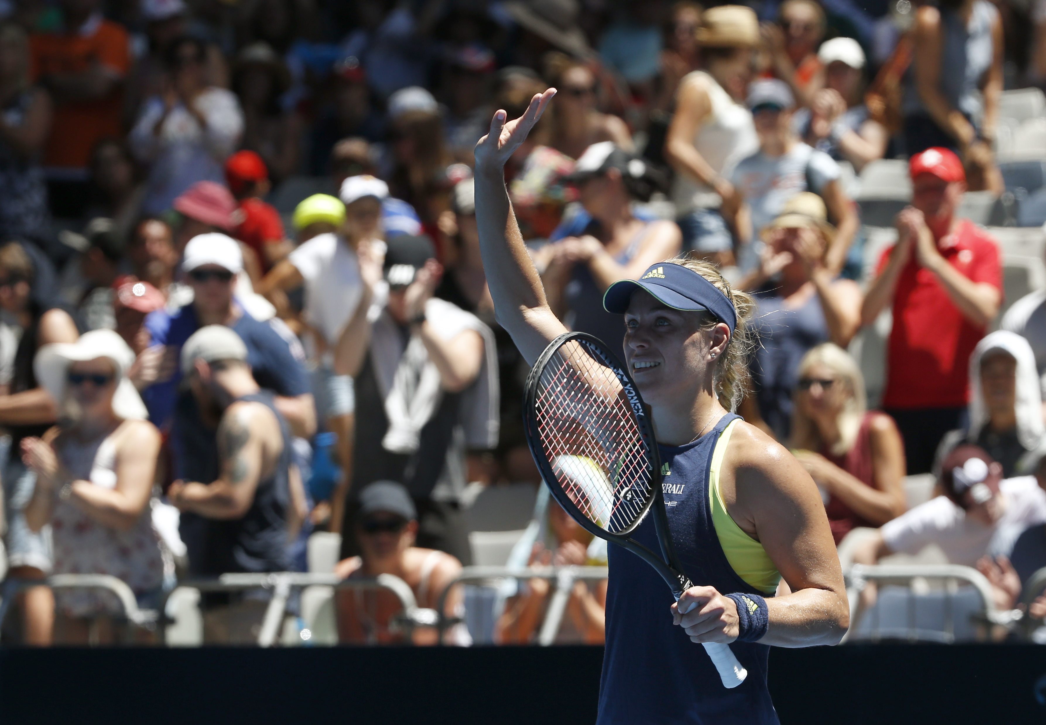 Tennis: Kerber sail into second round of Australian Open