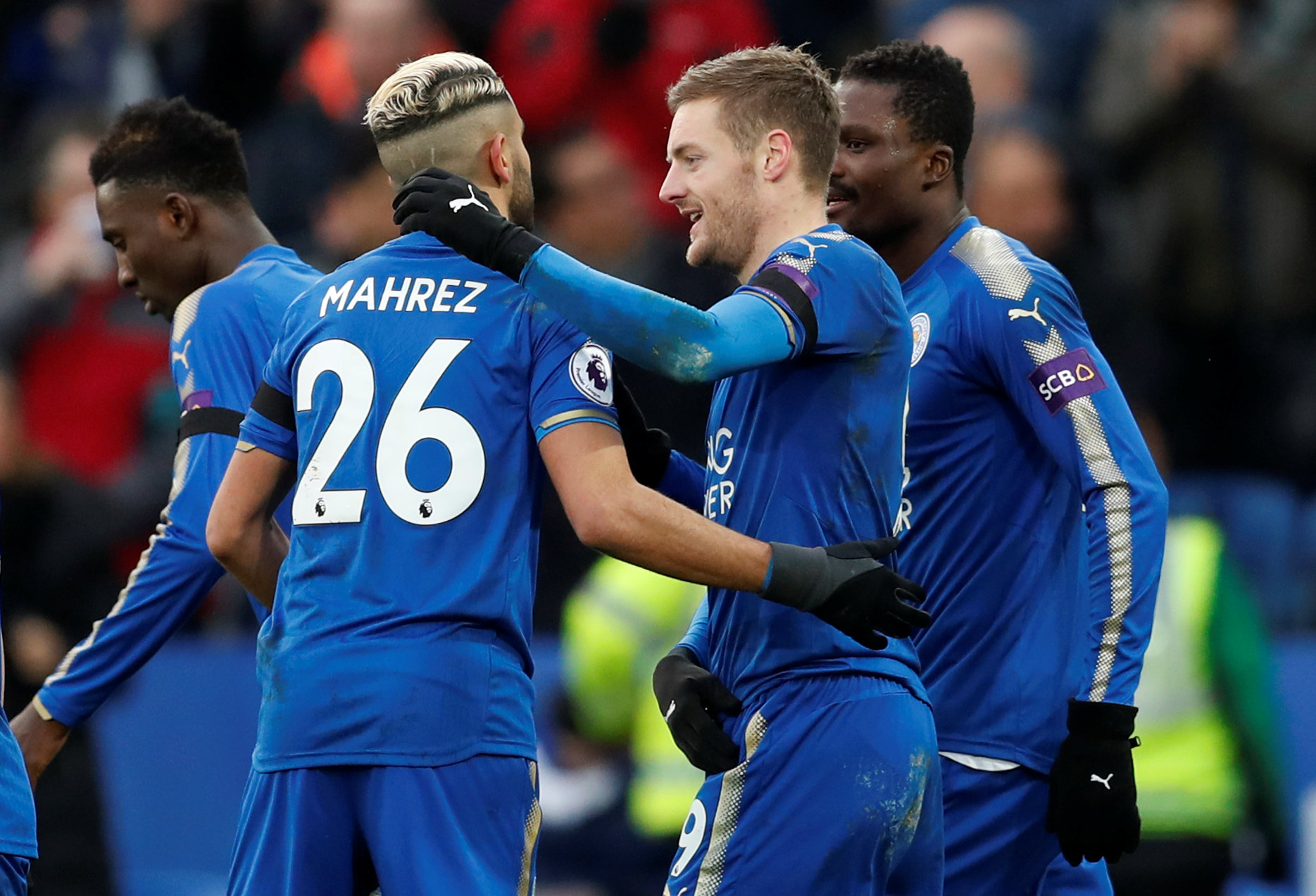 Football: Vardy, Mahrez help Leicester beat Watford
