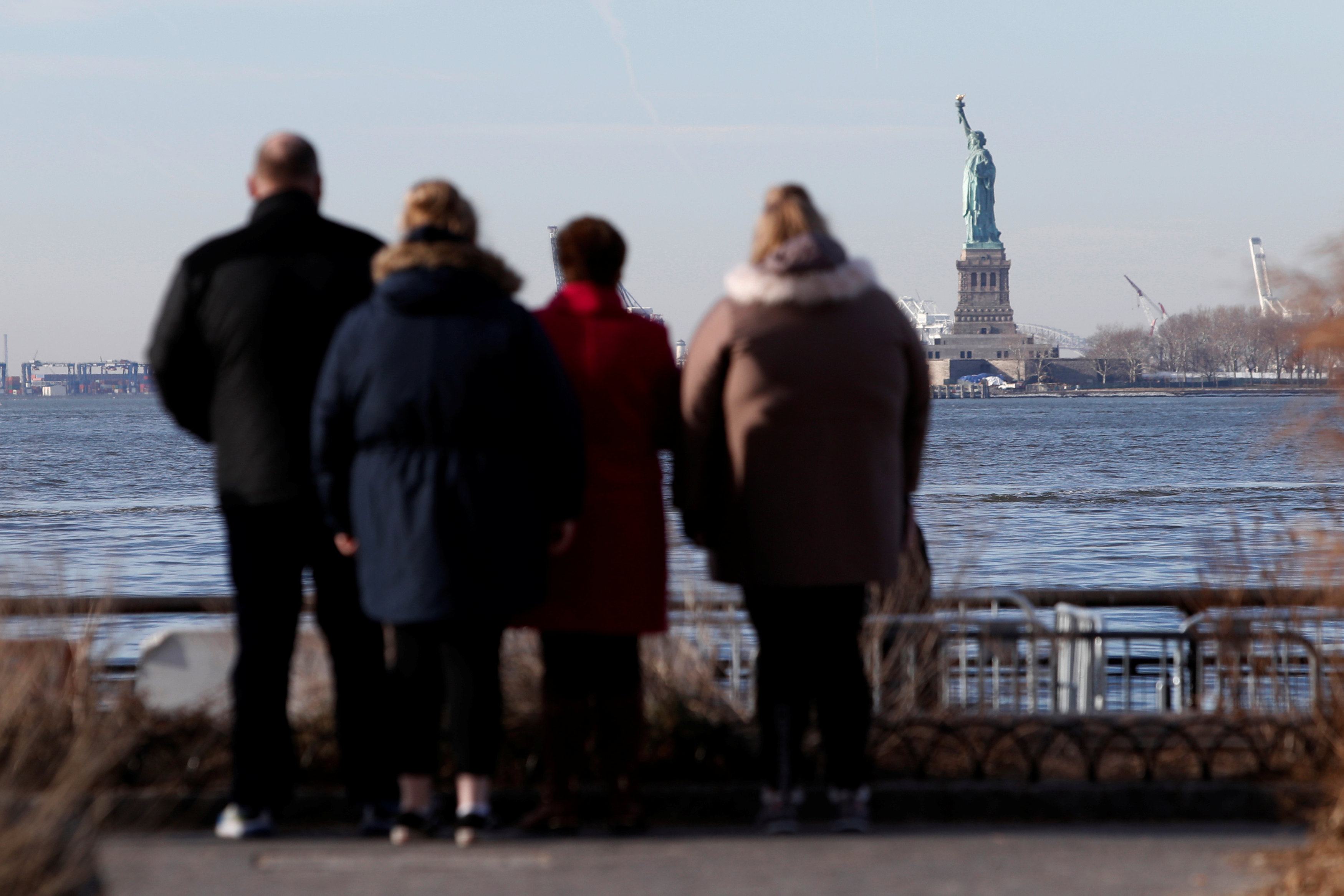 Tourists left high and dry as Statue of Liberty shuts down