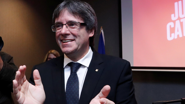 Spain to seek Puigdemont's arrest if travels to Denmark