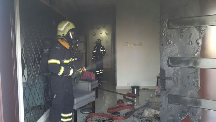 Blaze in Muscat home doused by fire brigades