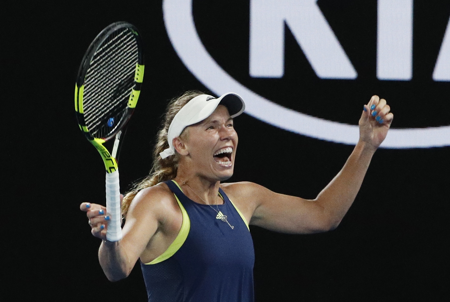 Tennis: Caroline Wozniacki beats Simona Halep to win Australian Open