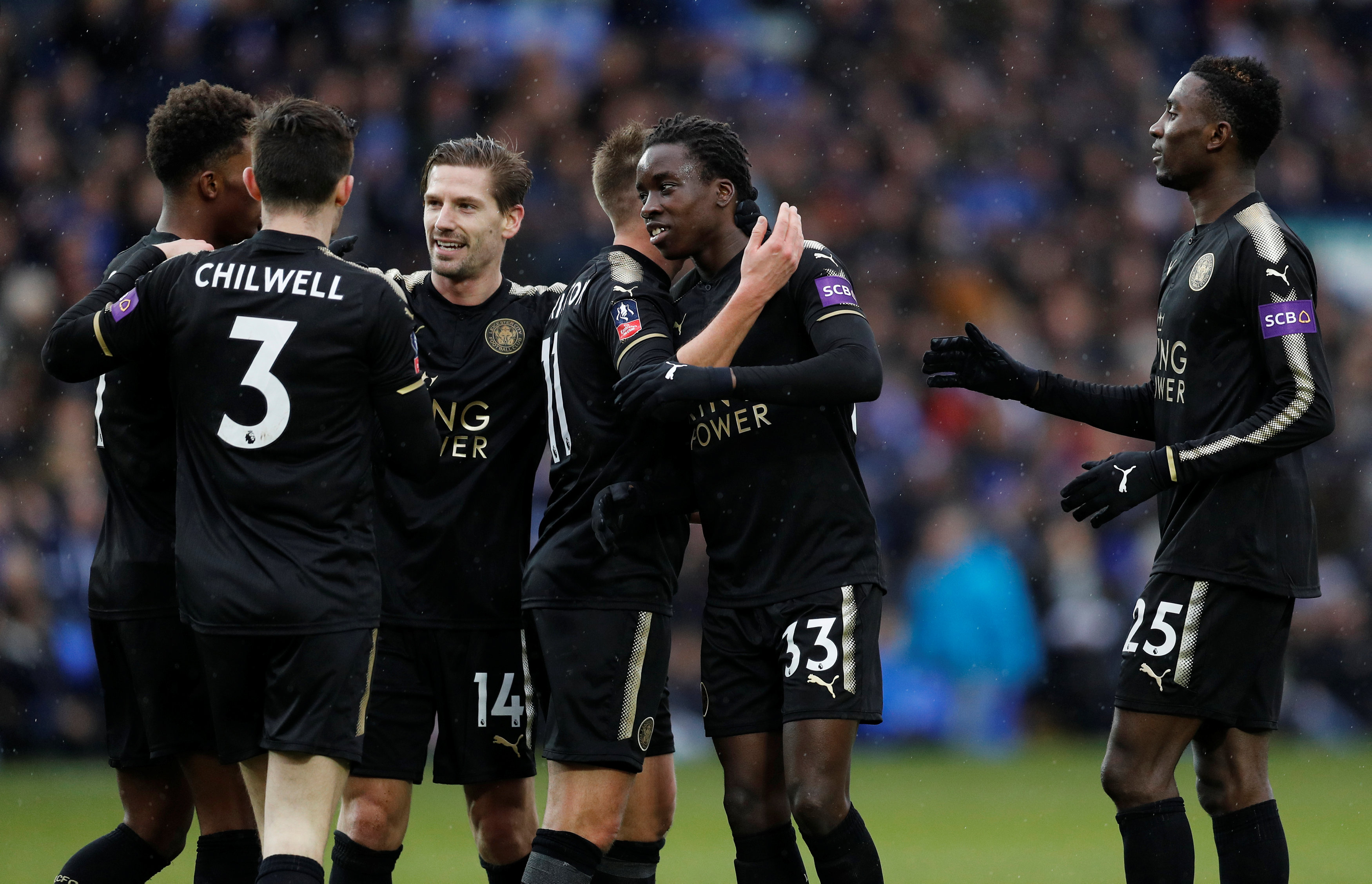 Five-goal Leicester overcome Peterborough in FA Cup