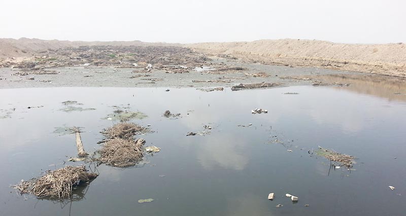 وزارة البيئة توضح موقف بلاغ تصريف مياه الصرف الصحي بالخابورة