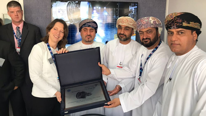 GE Aviation congratulates Oman Air for its record-breaking Boeing 787 engine change