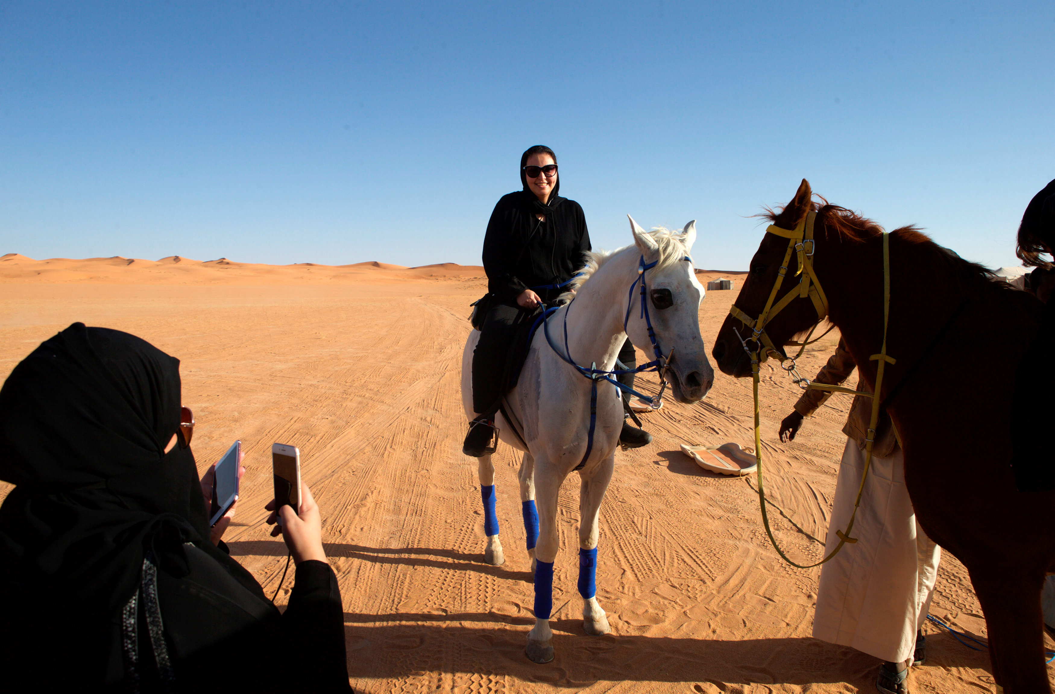 In pictures: Saudi women relax at Saudi's Al Reem Reserve camp
