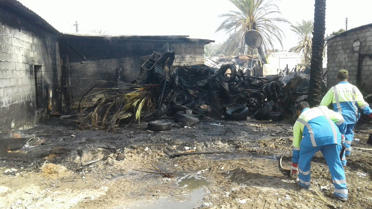 Commercial store in Muscat goes up in flames