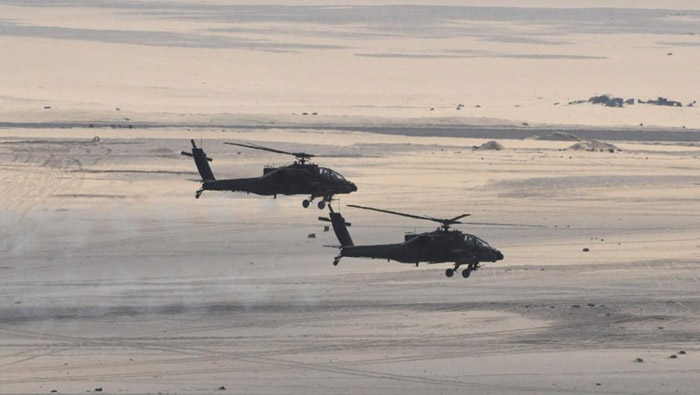 Egyptian air force pounds Sinai militants
