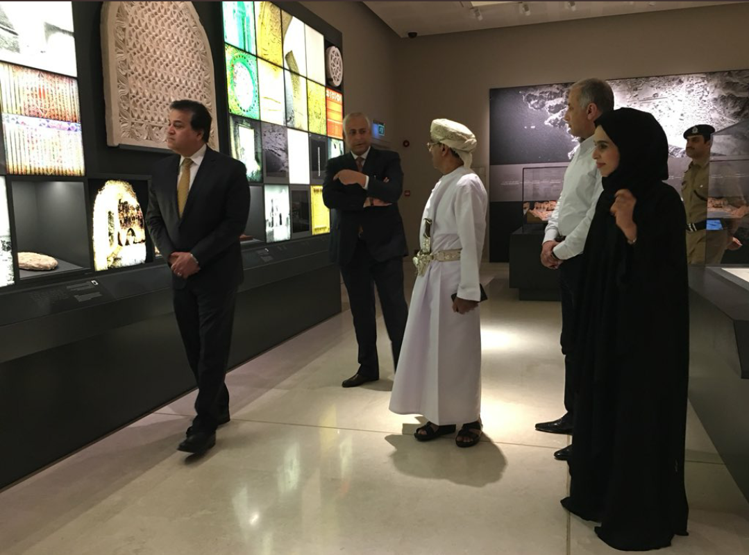 وزير التعليم العالي المصري يزور المتحف الوطني